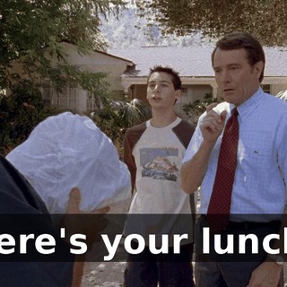 here's your lunch.