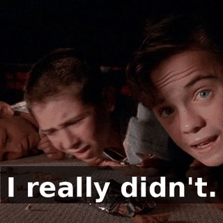 I really didn't.