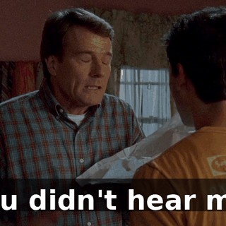 You didn't hear me.