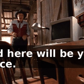 And here will be your office.