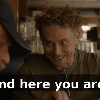 and here you are.