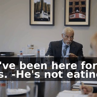 -We've been here for ten days. -He's not eating.