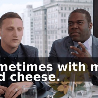 sometimes with mac and cheese.