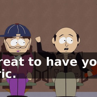 Great to have you, Eric.