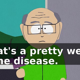 That's a pretty weird bone disease.
