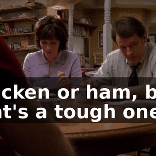 Chicken or ham, boy, that's a tough one.