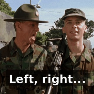 Left, right...