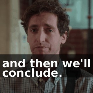 and then we'll conclude.
