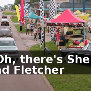 - Oh, there's Sheila and Fletcher