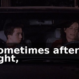 Sometimes after a fight,
