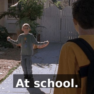 At school.