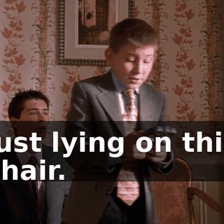 just lying on this chair.