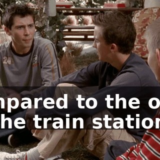 compared to the ones at the train station.