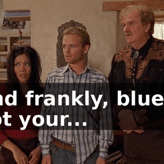 And frankly, blue is not your...