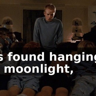 was found hanging in the moonlight,