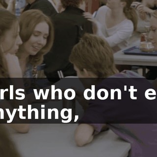 girls who don't eat anything,