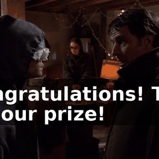 Congratulations! This is your prize!