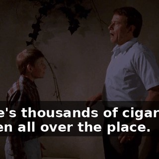 There's thousands of cigarettes hidden all over the place.
