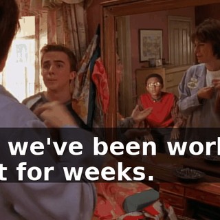 And we've been working on it for weeks.