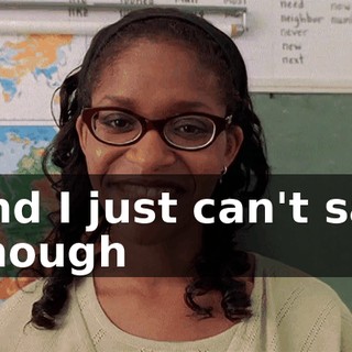 And I just can't say enough