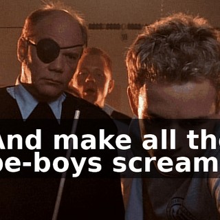 ♪ And make all the be-boys scream ♪
