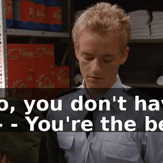 - No, you don't have to-- - You're the best.