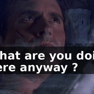 What are you doin' here anyway ?
