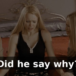 Did he say why?