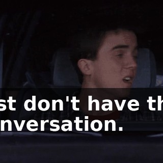 Just don't have this conversation.