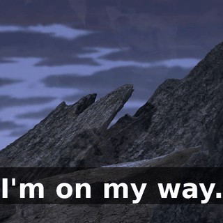 I'm on my way.