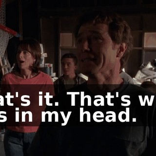 That's it. That's what was in my head.