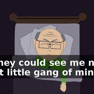 ♪ If they could see me now, that little gang of mine ♪