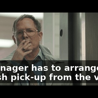 a manager has to arrange for a cash pick-up from the vault.