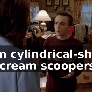 from cylindrical-shape ice cream scoopers