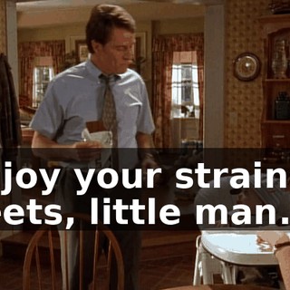 Enjoy your strained beets, little man.