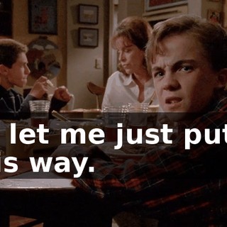 So let me just put it this way.