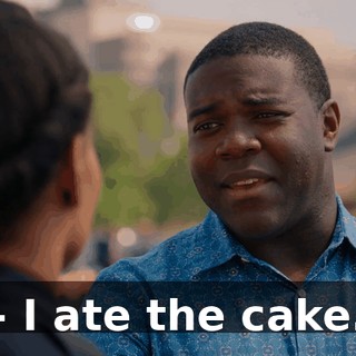 - I ate the cake.