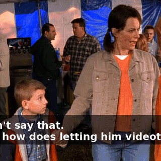 - I didn't say that. - Then how does letting him videotape us