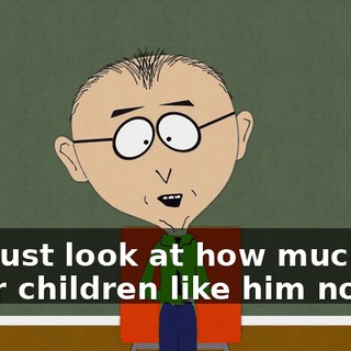 and just look at how much the other children like him now.