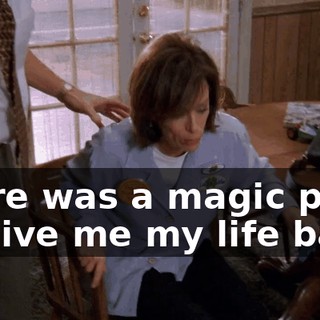 there was a magic pill to give me my life back.
