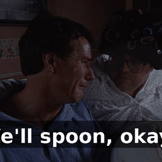 We'll spoon, okay?