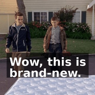 Wow, this is brand-new.