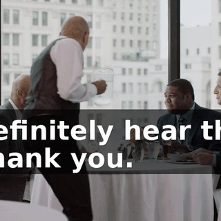 - Definitely hear that. - Thank you.