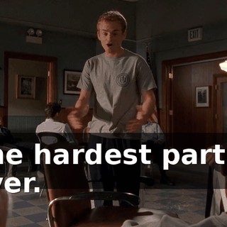 The hardest part is over.