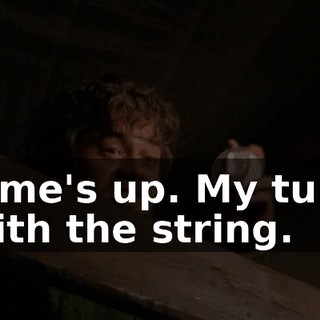 Time's up. My turn with the string.