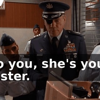 To you, she's your sister.