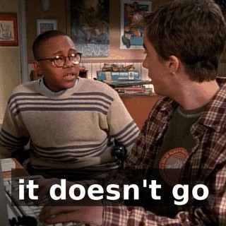 it doesn't go