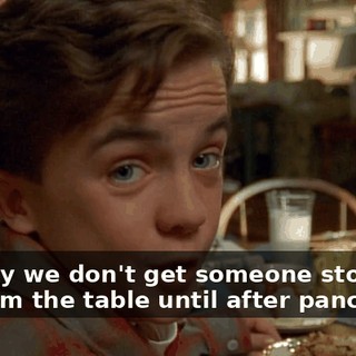 Usually we don't get someone storming off from the table until after pancakes.