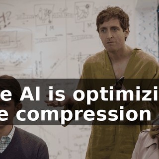 The AI is optimizing the compression