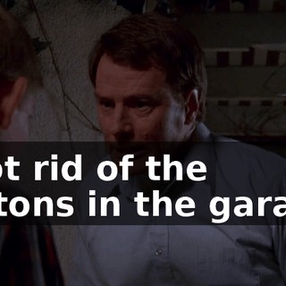 I got rid of the cartons in the garage.
